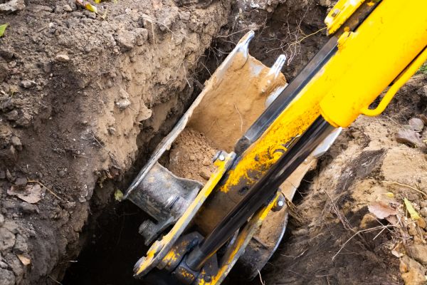 Downspout Trenching in Panama City